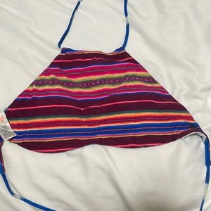 Billabong high neck reversible bikini top. Large.